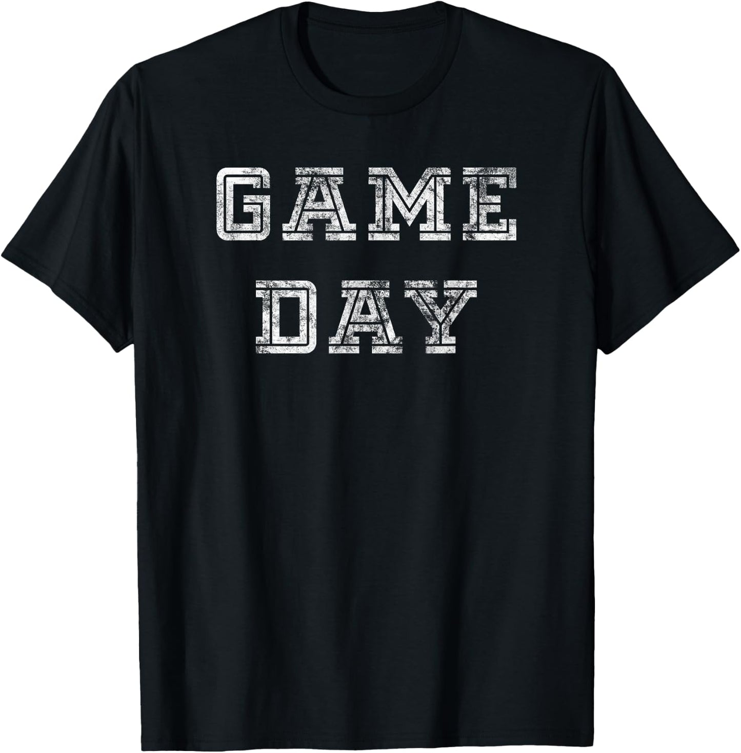 Game Day Football T Shirt Men Women Kids Retro T-Shirt - T-Shirt | Black