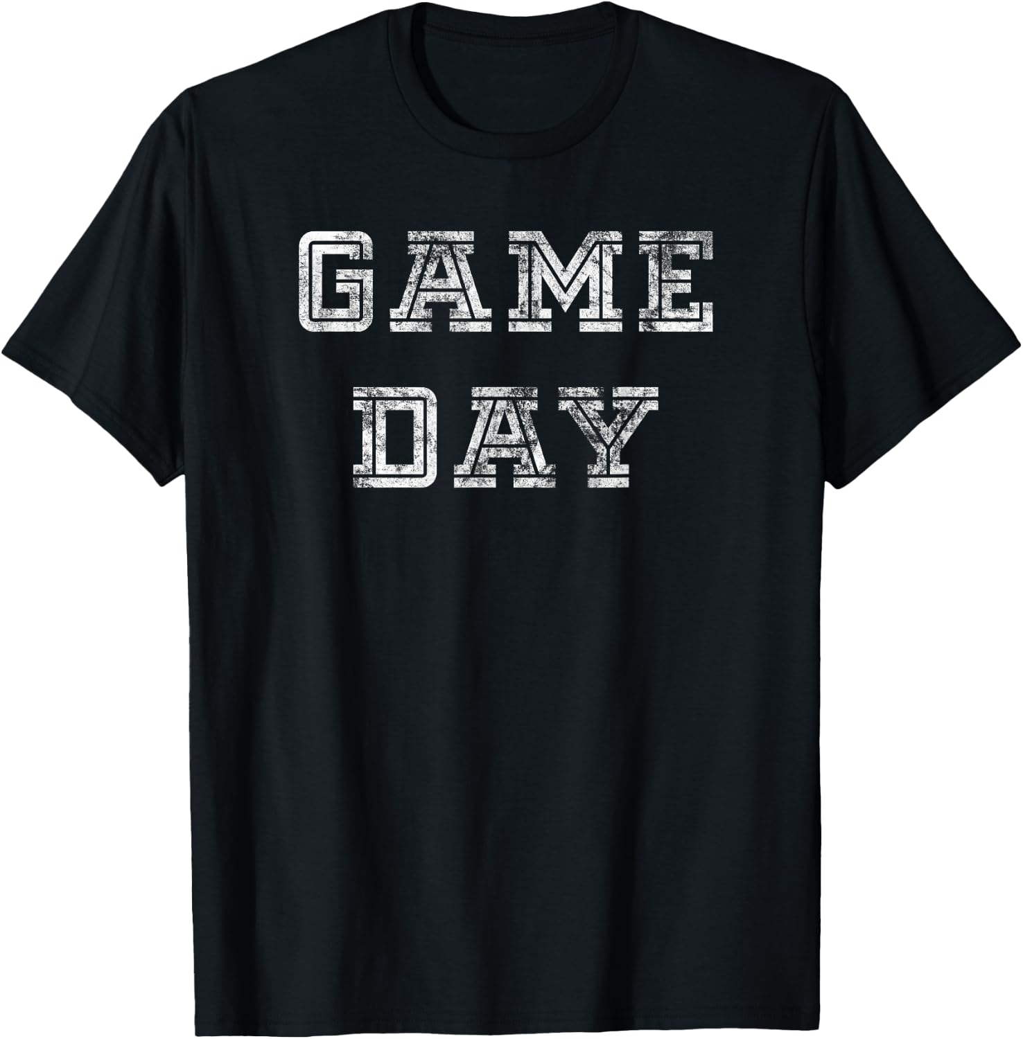 Game Day Football T Shirt Men Women Kids Retro T-Shirt - T-Shirt | Black