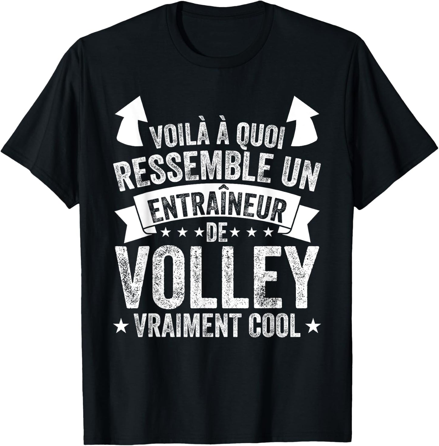 Coach Volleyball Un Entraîneur De Volley Vraiment Cool T-Shirt - T-Shirt | Black