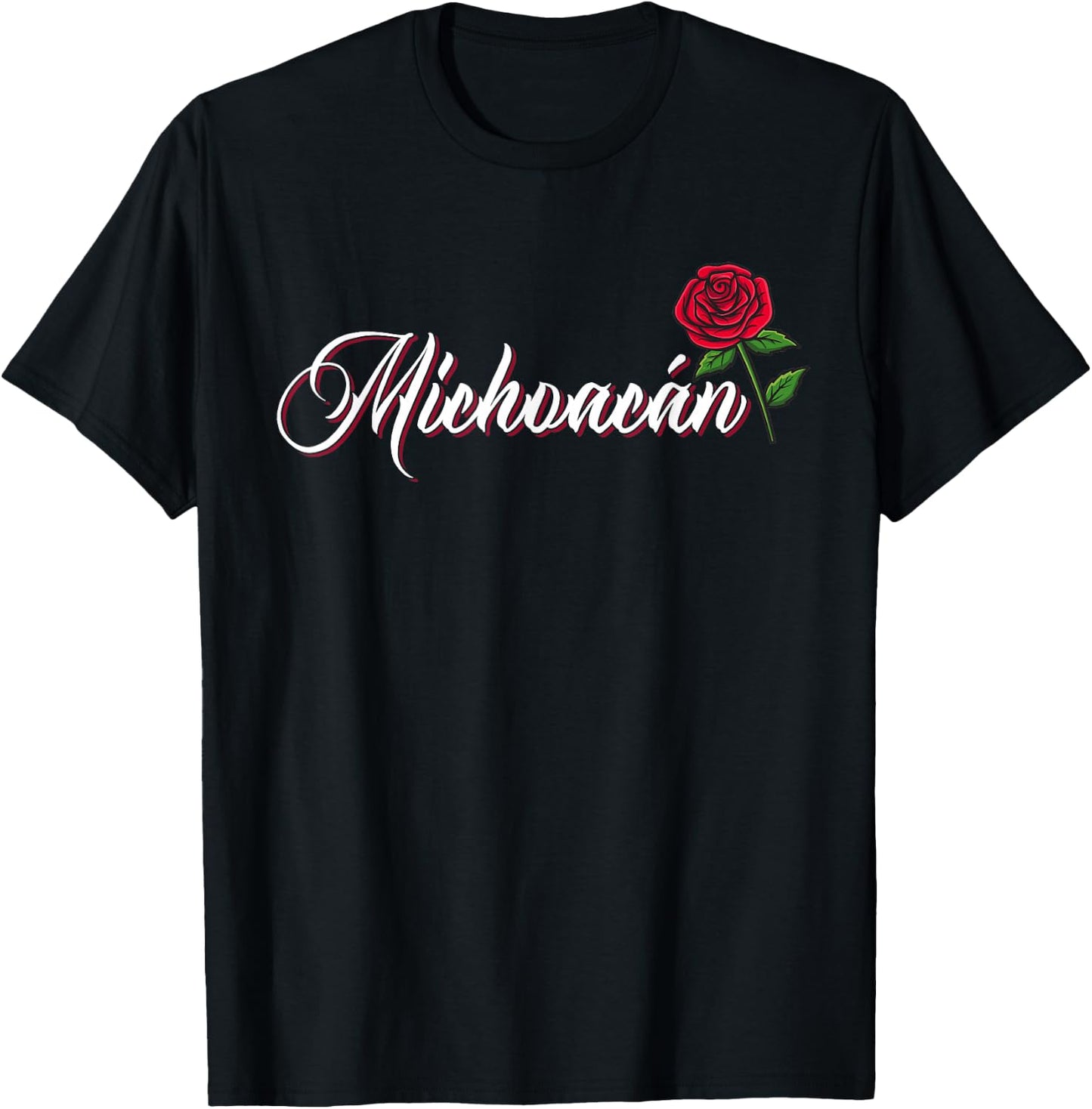 Michoacan Mexicana Latina Rose Heritage T-Shirt - T-Shirt | Black