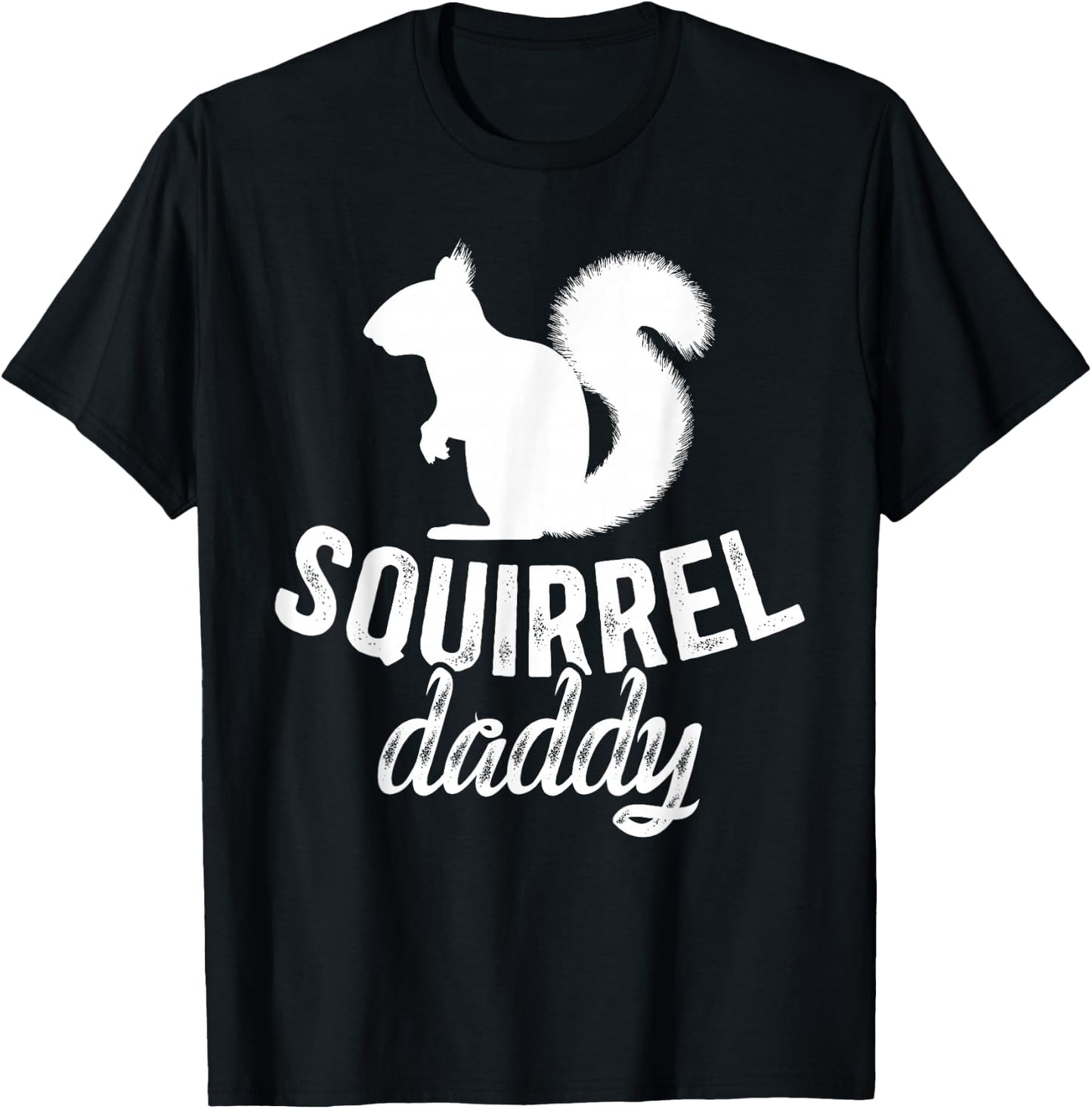 Squirrel Daddy Squirrel Owner Squirrel Dad Squirrel Father T-Shirt - T-Shirt | Black