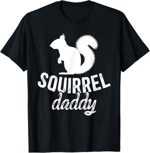 Squirrel Daddy Squirrel Owner Squirrel Dad Squirrel Father T-Shirt - T-Shirt | Black
