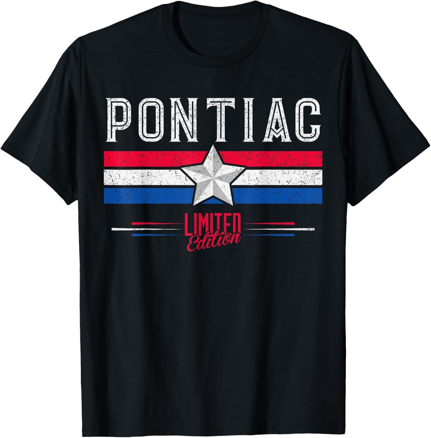 Pontiac Retro Vintage Shirt Gift Women Men Kids T-Shirt - T-Shirt | Black