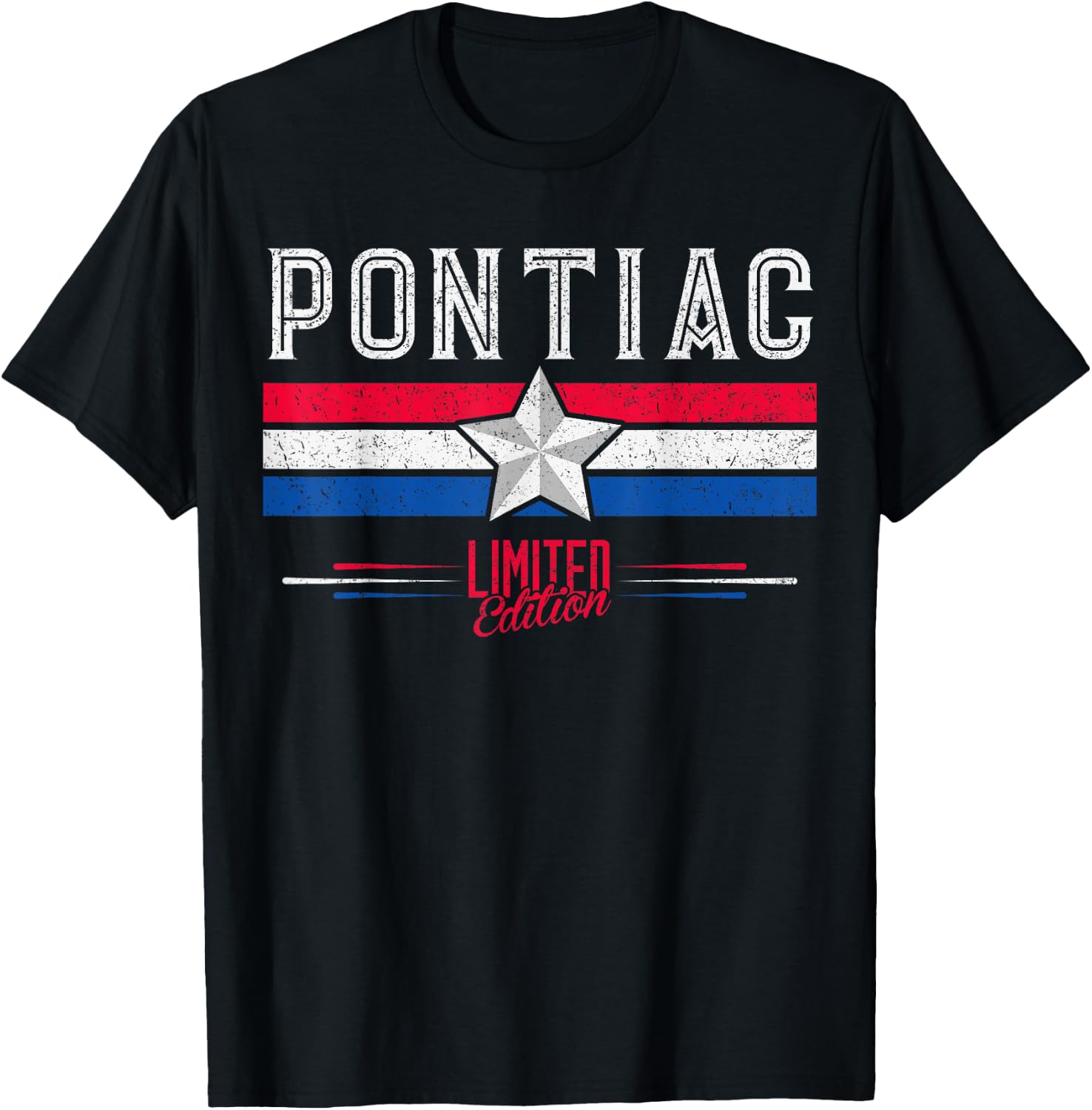 Pontiac Retro Vintage Shirt Gift Women Men Kids T-Shirt - T-Shirt | Black