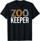 Zookeeper Animals Zoo Wildlife Lover Safari Savanna Costume T-Shirt - T-Shirt | Black