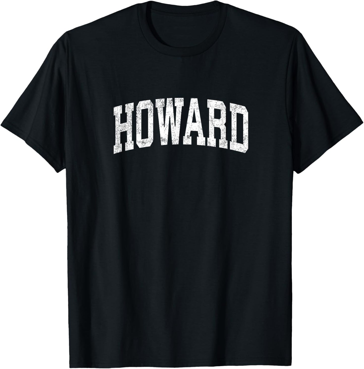 Howard Wisconsin WI Vintage Athletic Sports Design T-Shirt - T-Shirt | Black
