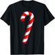 Candy Cane Merry and Bright Red and White Candy Costume T-Shirt - T-Shirt | Black