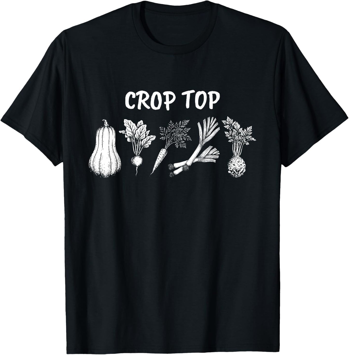 Funny Gardening Vegetable Garden Lover Design T-Shirt - T-Shirt | Black