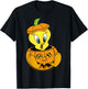 Looney Tunes Halloween Tweety Bird Pumpkin T-Shirt - T-Shirt | Black