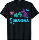 Mer Grandma Mermaid Shirt Matching Family Gifts T-Shirt - T-Shirt | Black