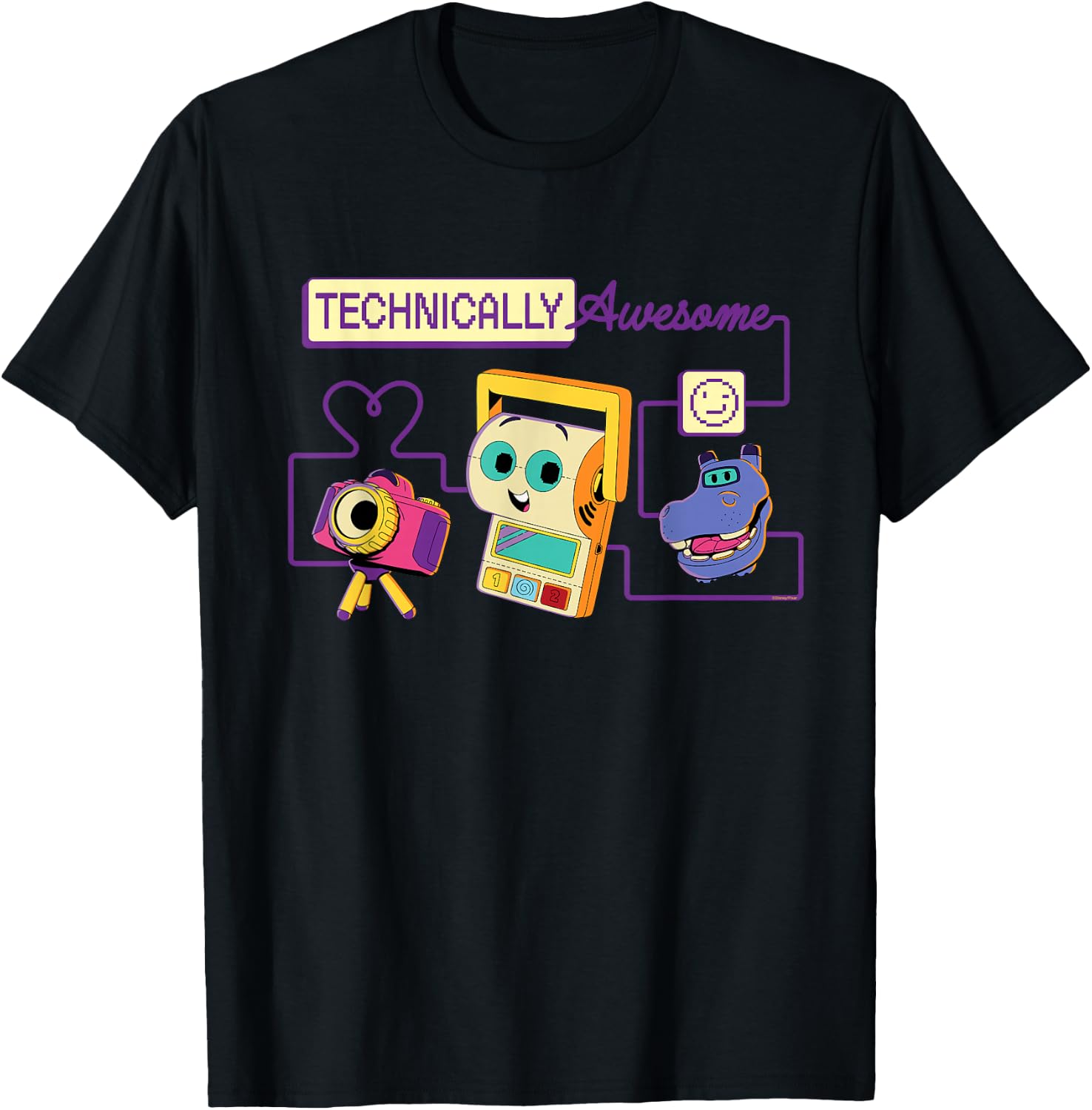 Disney and Pixar's Toy Story 5 Technically Awesome Tech Toys T-Shirt - T-Shirt | Black