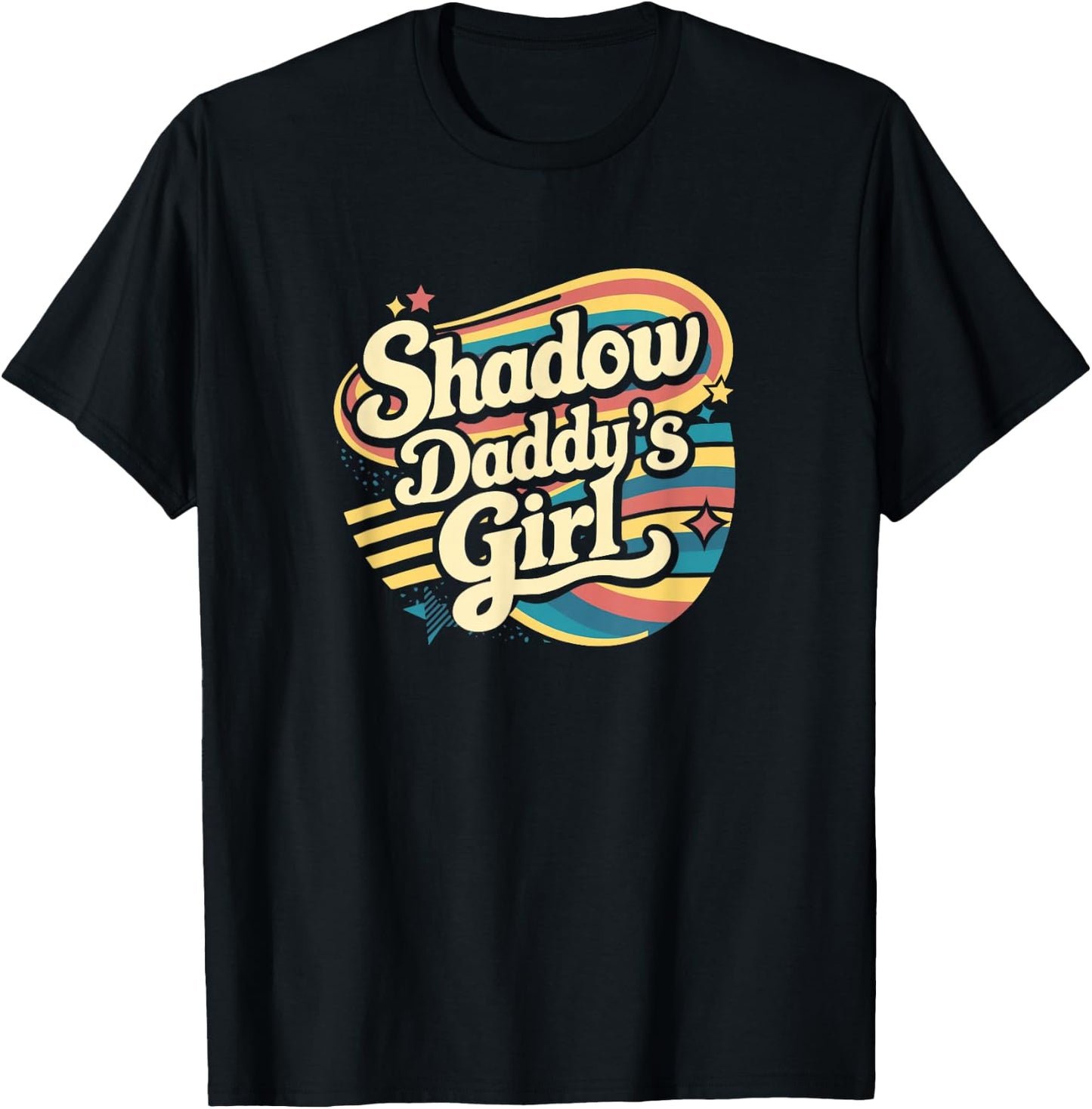 Fantasy Romantasy Book Retro Vintage Shadow Daddy Girl T-Shirt - T-Shirt | Black