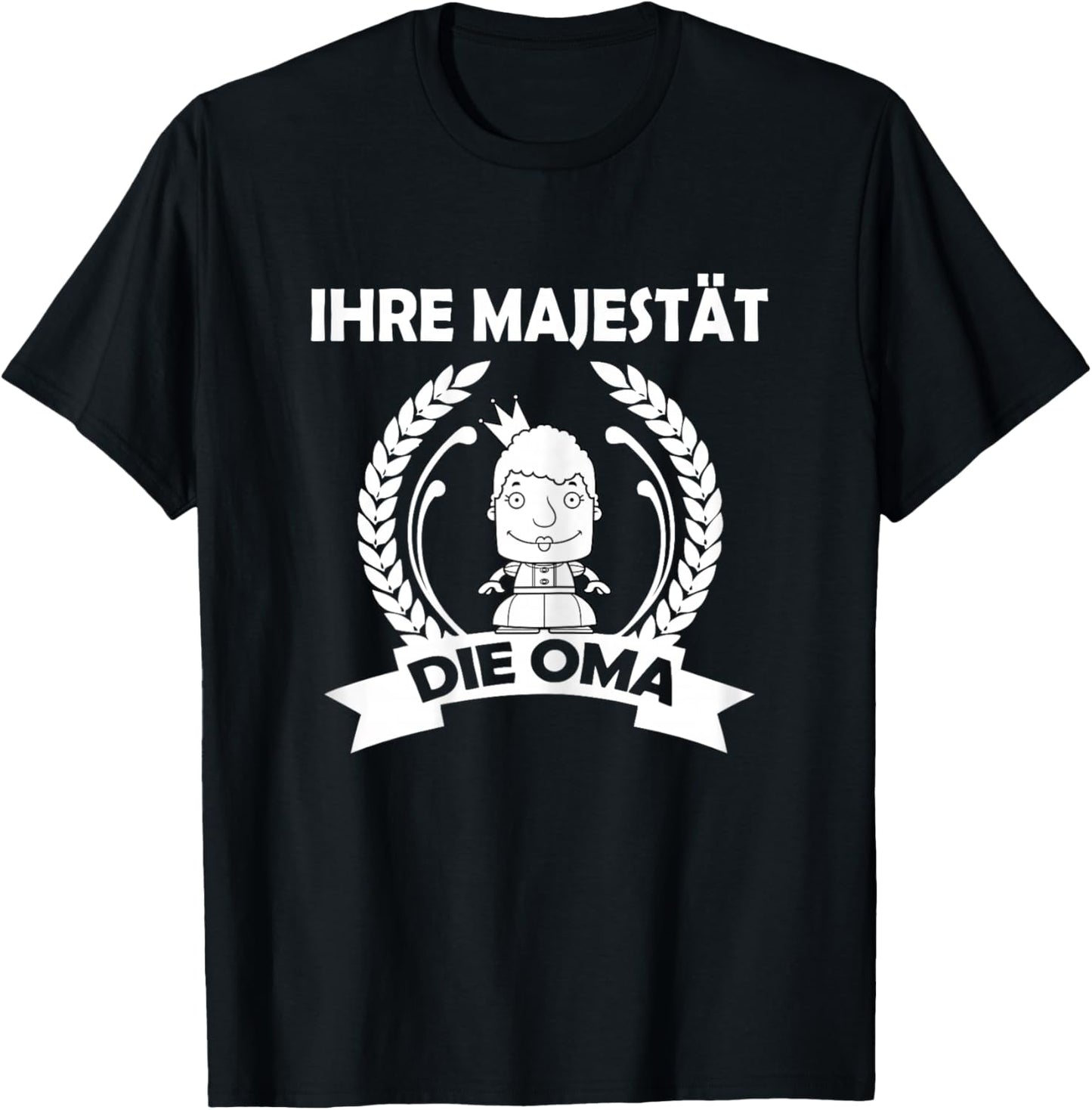 Women's "Ihre Majestät die Oma" [German, black T-Shirt - T-Shirt | Black