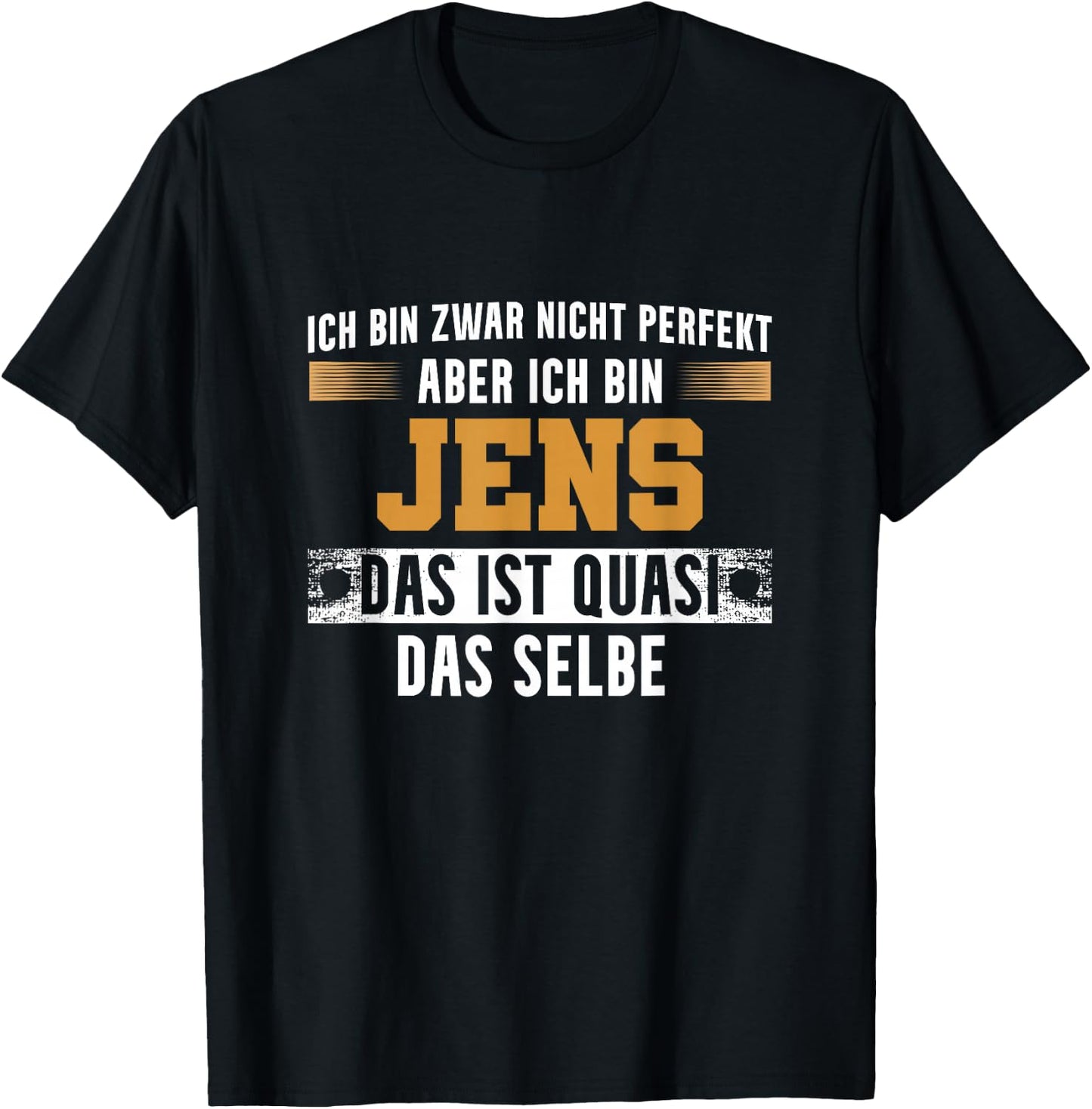 Name Jens Ich bin Jens , black T-Shirt - T-Shirt | Black