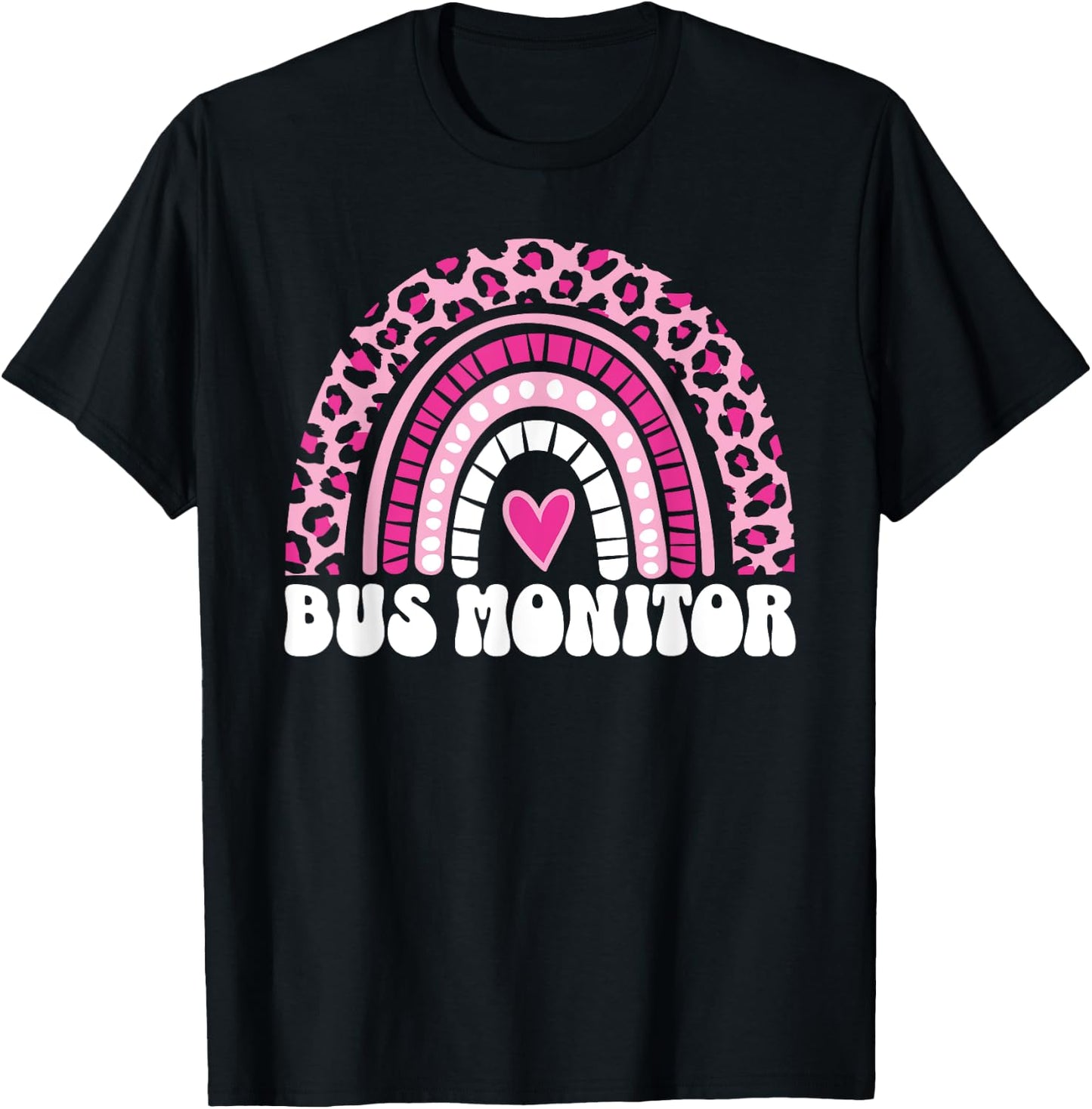 Bus Monitor Girls Cute School Bus Monitor Aide T-Shirt - T-Shirt | Black