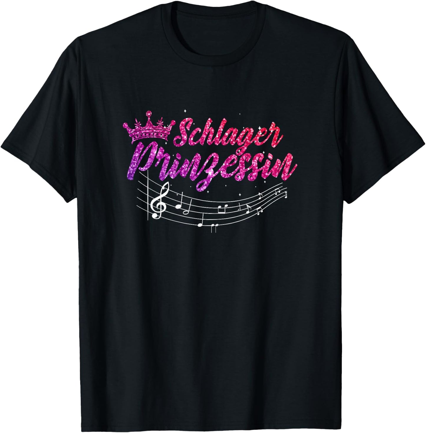 Women's Schlager Party Princess , black, s T-Shirt - T-Shirt | Black