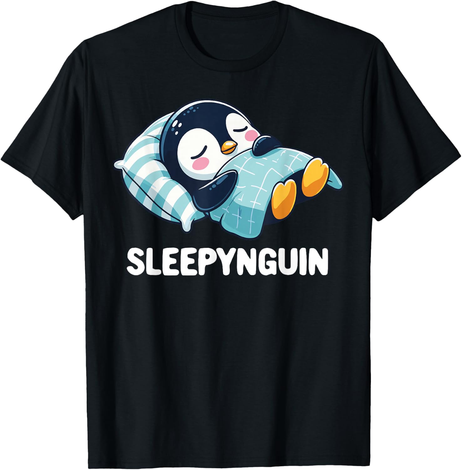 Sleepynguin Nightgown Penguin Sleep Sleeping Dress Girl Boy T-Shirt - T-Shirt | Black