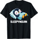 Sleepynguin Nightgown Penguin Sleep Sleeping Dress Girl Boy T-Shirt - T-Shirt | Black