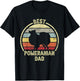 Best Dog Father Dad - Vintage Pom Pomeranian Women T-Shirt - T-Shirt | Black
