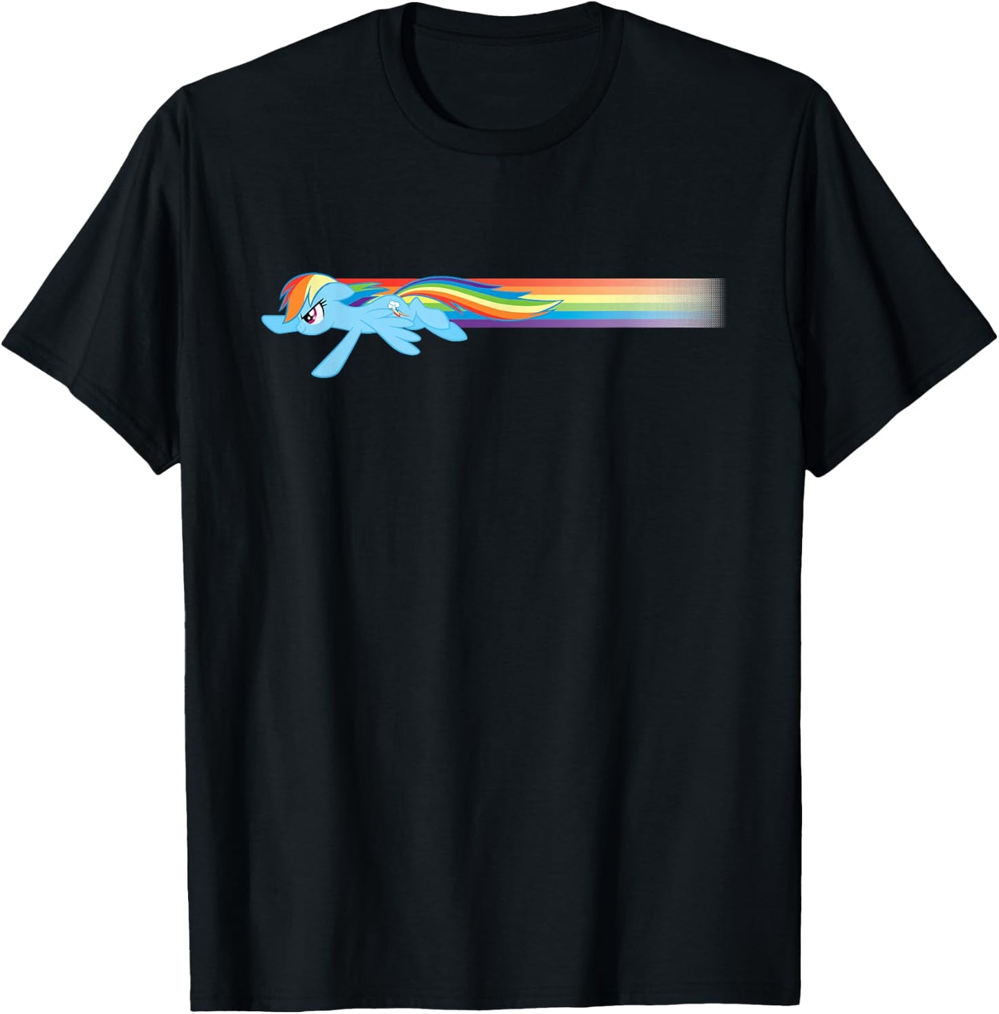 My Little Pony Rainbow Dash Flying T-Shirt - T-Shirt | Black