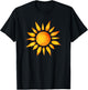 with Sun Rays Painted The Sun, black T-Shirt - T-Shirt | Black