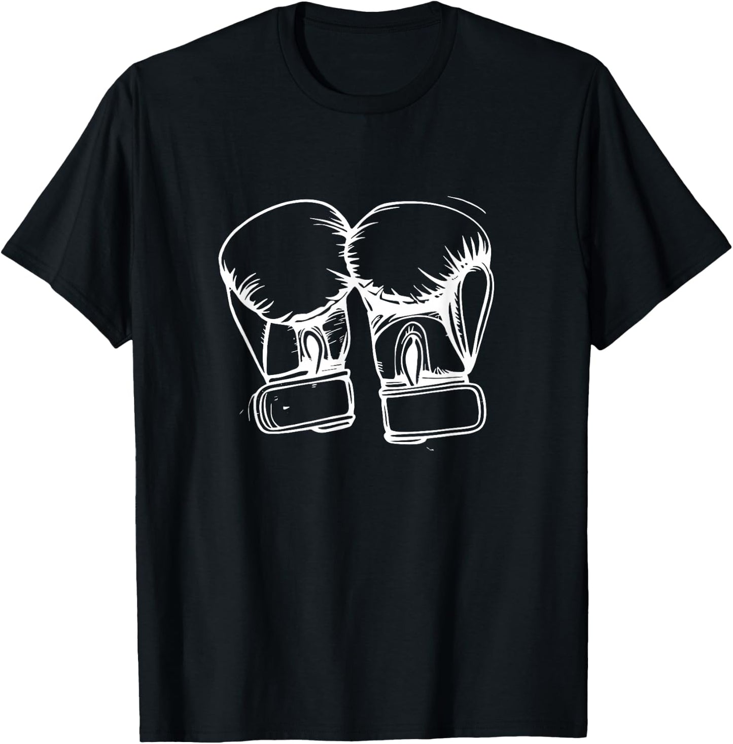 Boxing Gloves Sketch Boxer T-Shirt - T-Shirt | Black