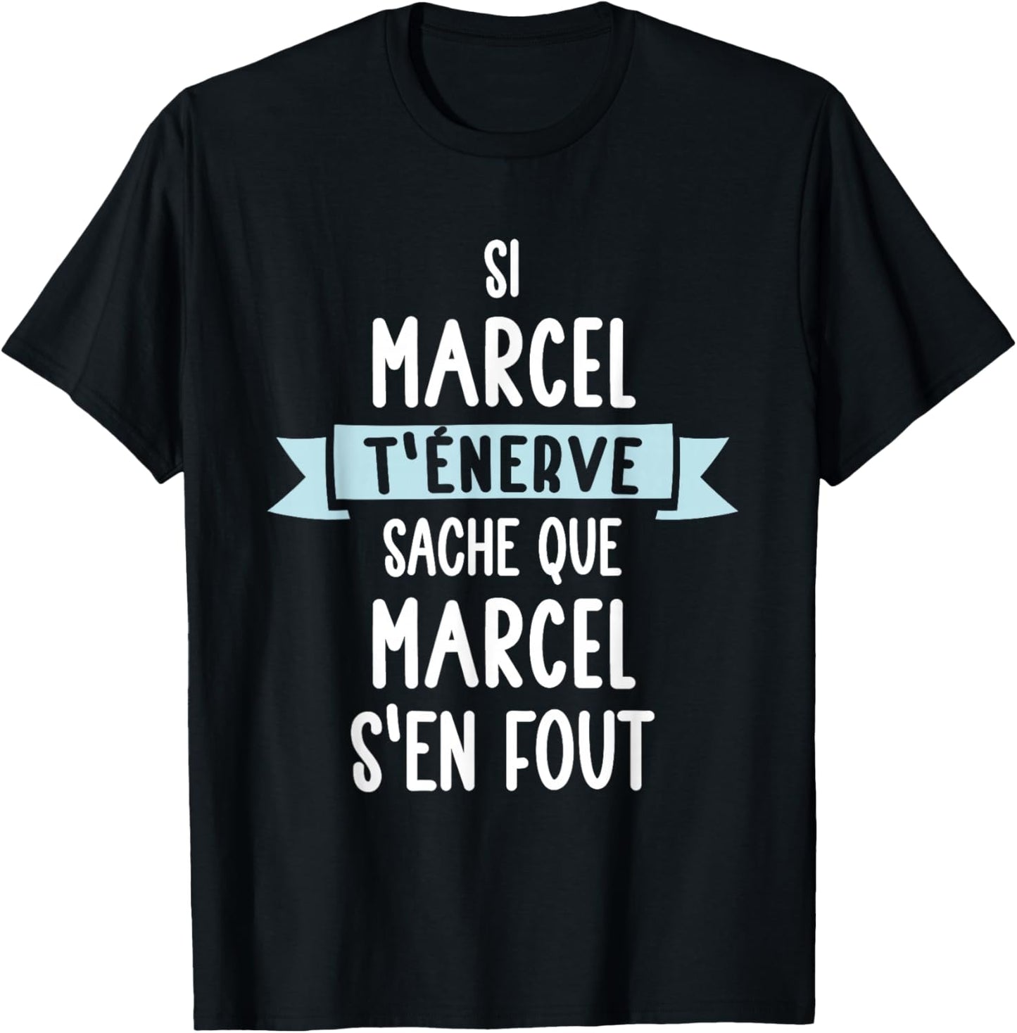 Gift Man Humour Name Personalised Marcel , Black, S T-Shirt - T-Shirt | Black