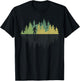 Reflection Forest Trees Sasquatch Conspiracy Yeti Bigfoot T-Shirt - T-Shirt | Black