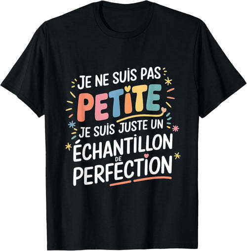 I'm Not Little Funny Funny Casual Style , Black, S