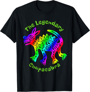 The Legendary Chupacabra Colorful Fun T-Shirt - T-Shirt | Black