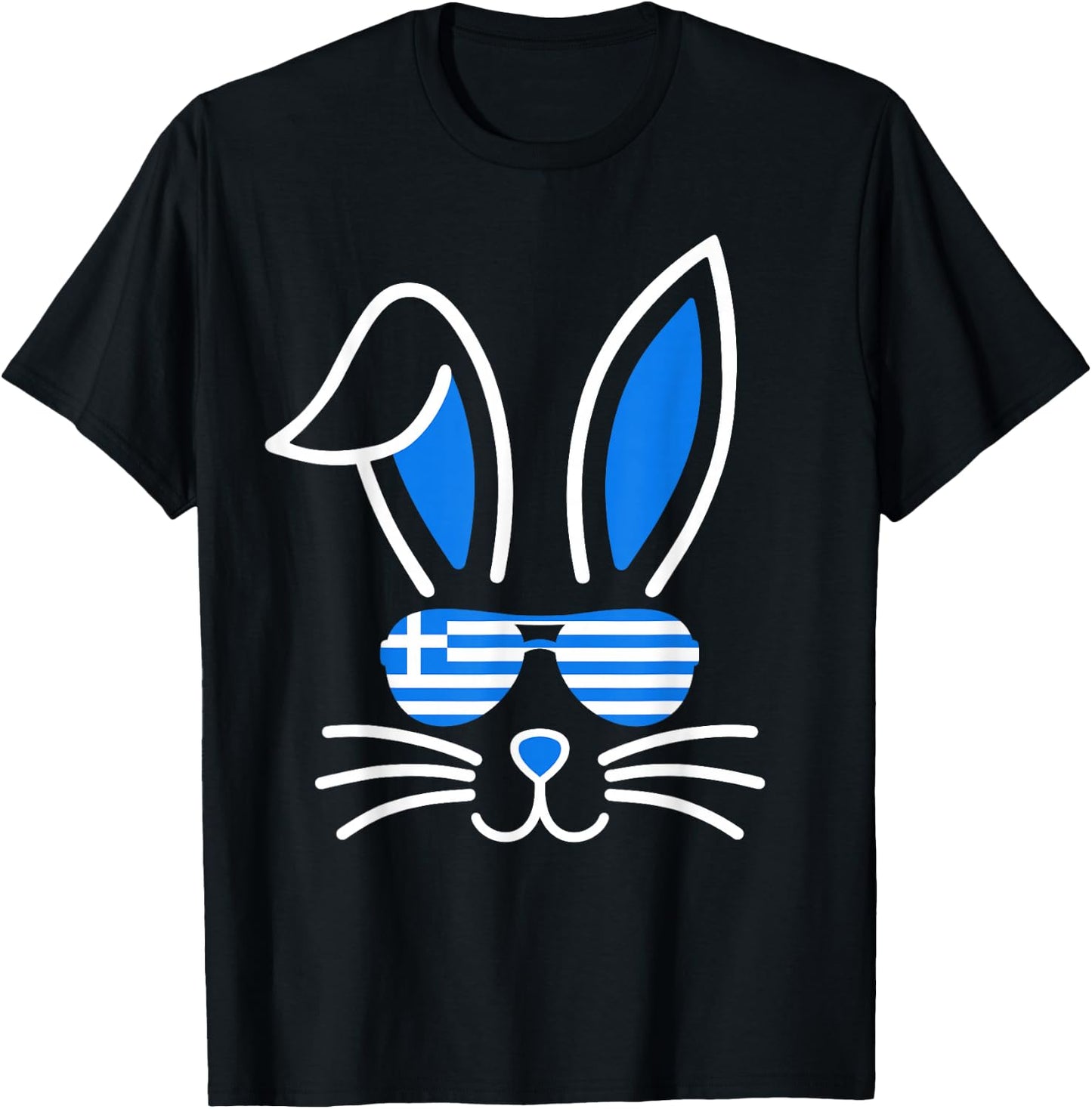 Bunny Ears Sunglasses Greece Flag Funny Greek Easter Boys T-Shirt - T-Shirt | Black