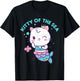 Mercat Kitty Of The Sea Mermaid Cat T-Shirt - T-Shirt | Black