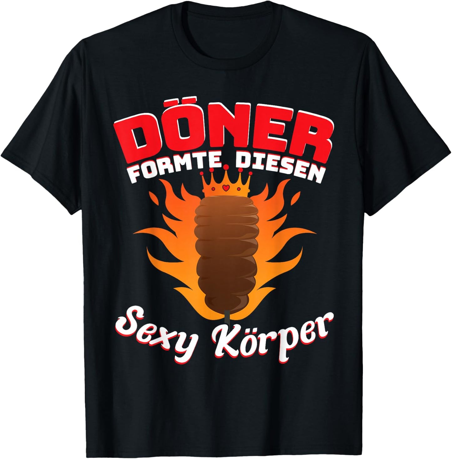 Dönerladen Kebab Döner formte diesen Körper T-Shirt - T-Shirt | Black