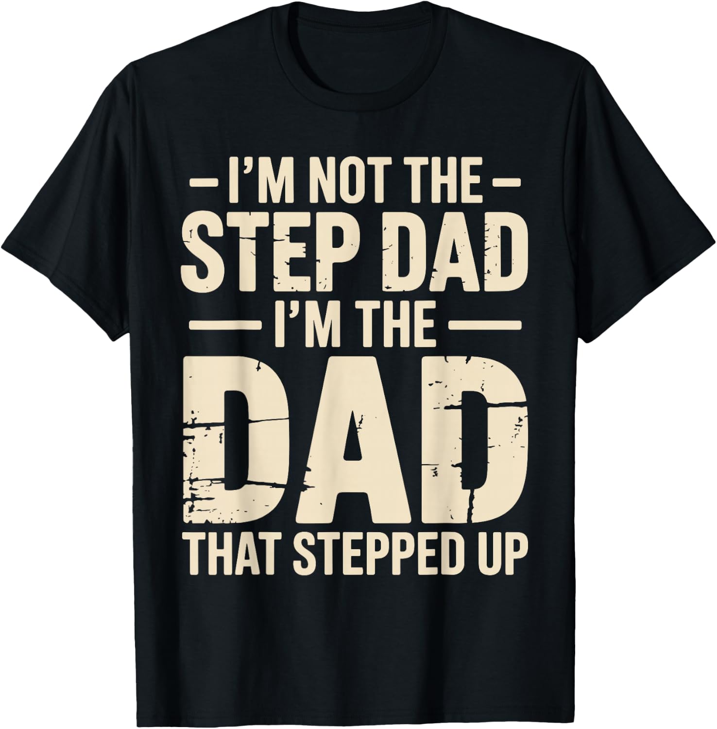 Funny Stepdad Art Boy Step Father Stepfather Stepdad T-Shirt - T-Shirt | Black