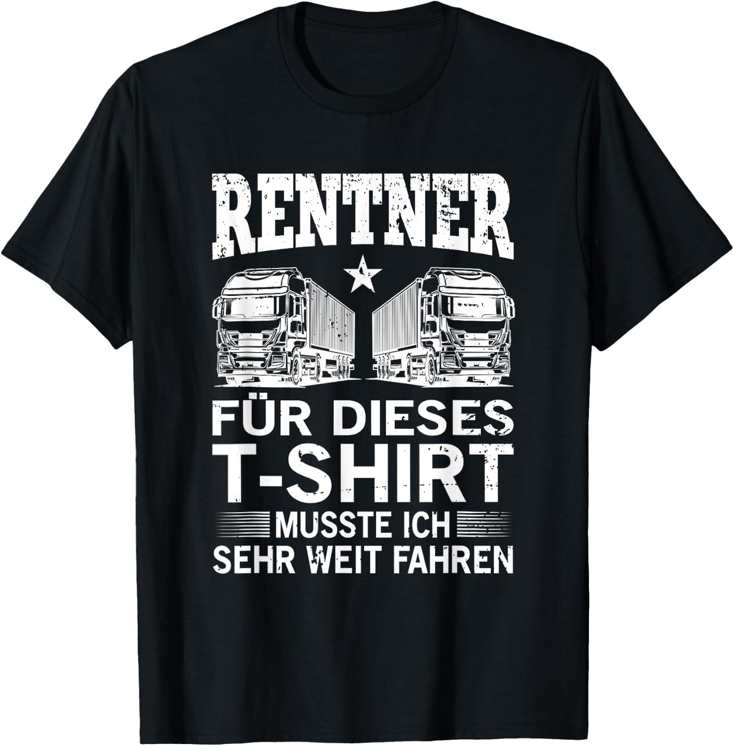 Men's for Trucker / Drivers / Retirements / Pension / Trucker / Grandpa / Truck, black T-Shirt - T-Shirt | Black