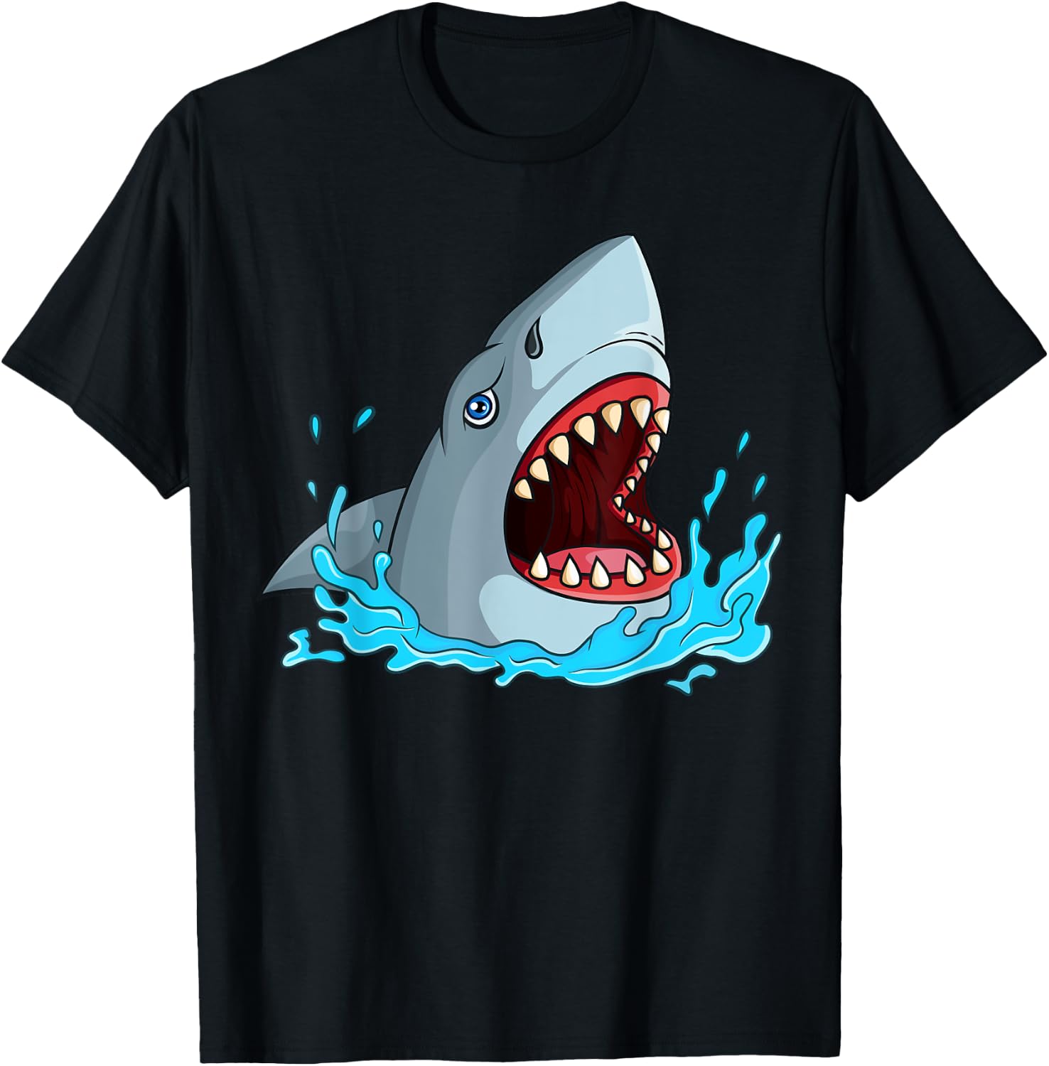 Shark Shirt Kids Toddler Men Women Sharks Lover T-Shirt - T-Shirt | Black