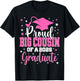Proud Big Cousin of Class of 2026 Graduate Senior Graduation T-Shirt - T-Shirt | Black