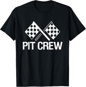 Pit Crew for Racing Car Parties Small T-Shirt - T-Shirt | Black