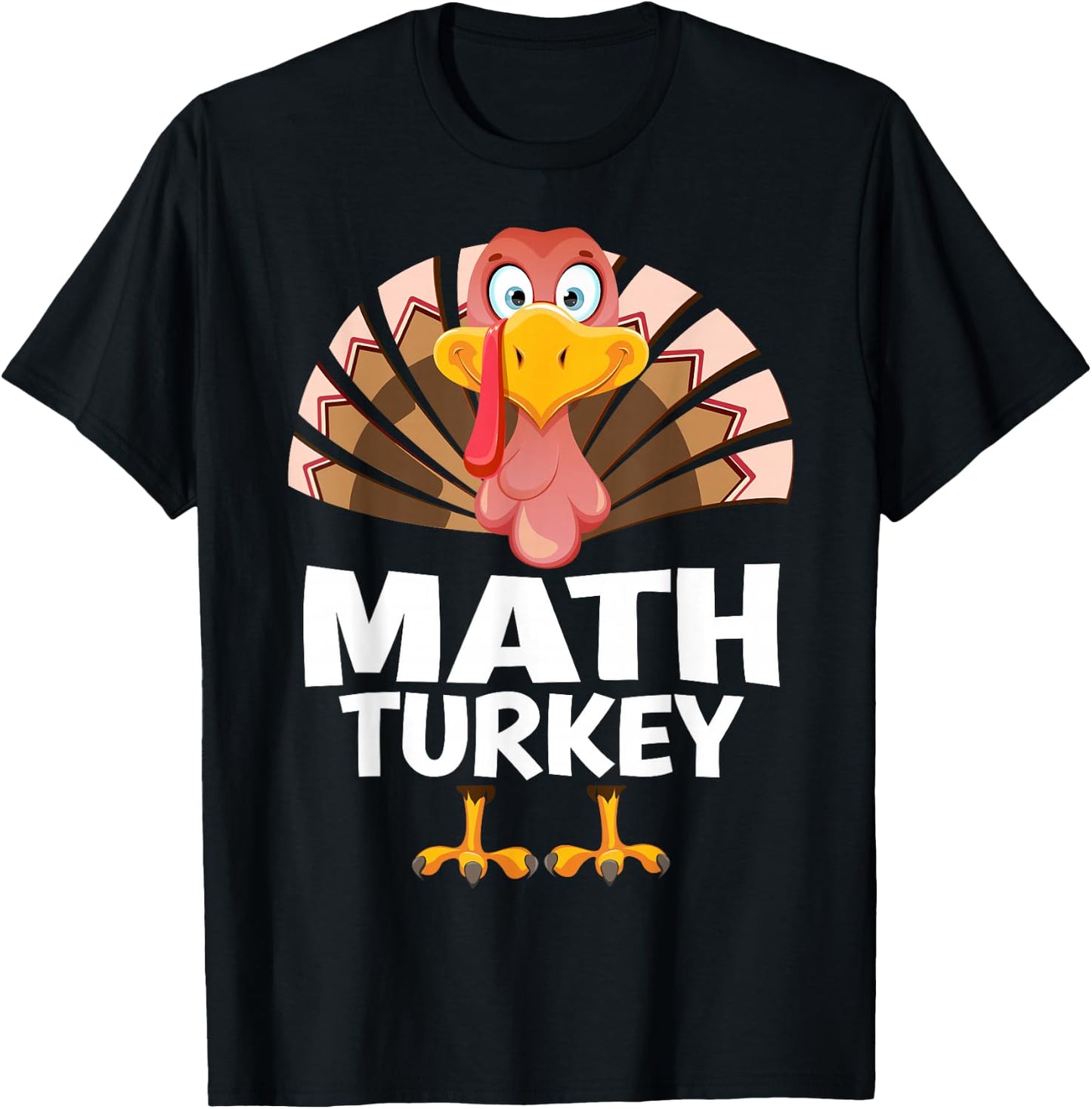 Thanksgiving Math Turkey Matching Pajama T-Shirt - T-Shirt | Black