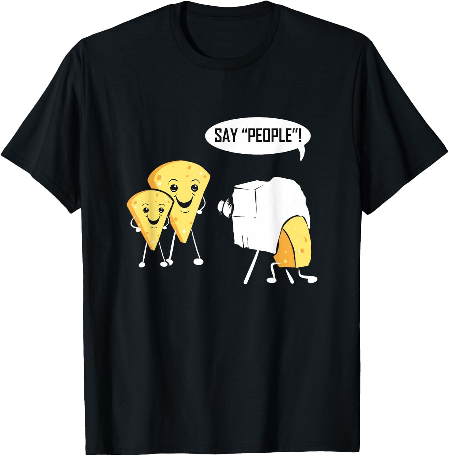 Photography Cheese Funny for Photographer Photo Camera T-Shirt - T-Shirt | Black