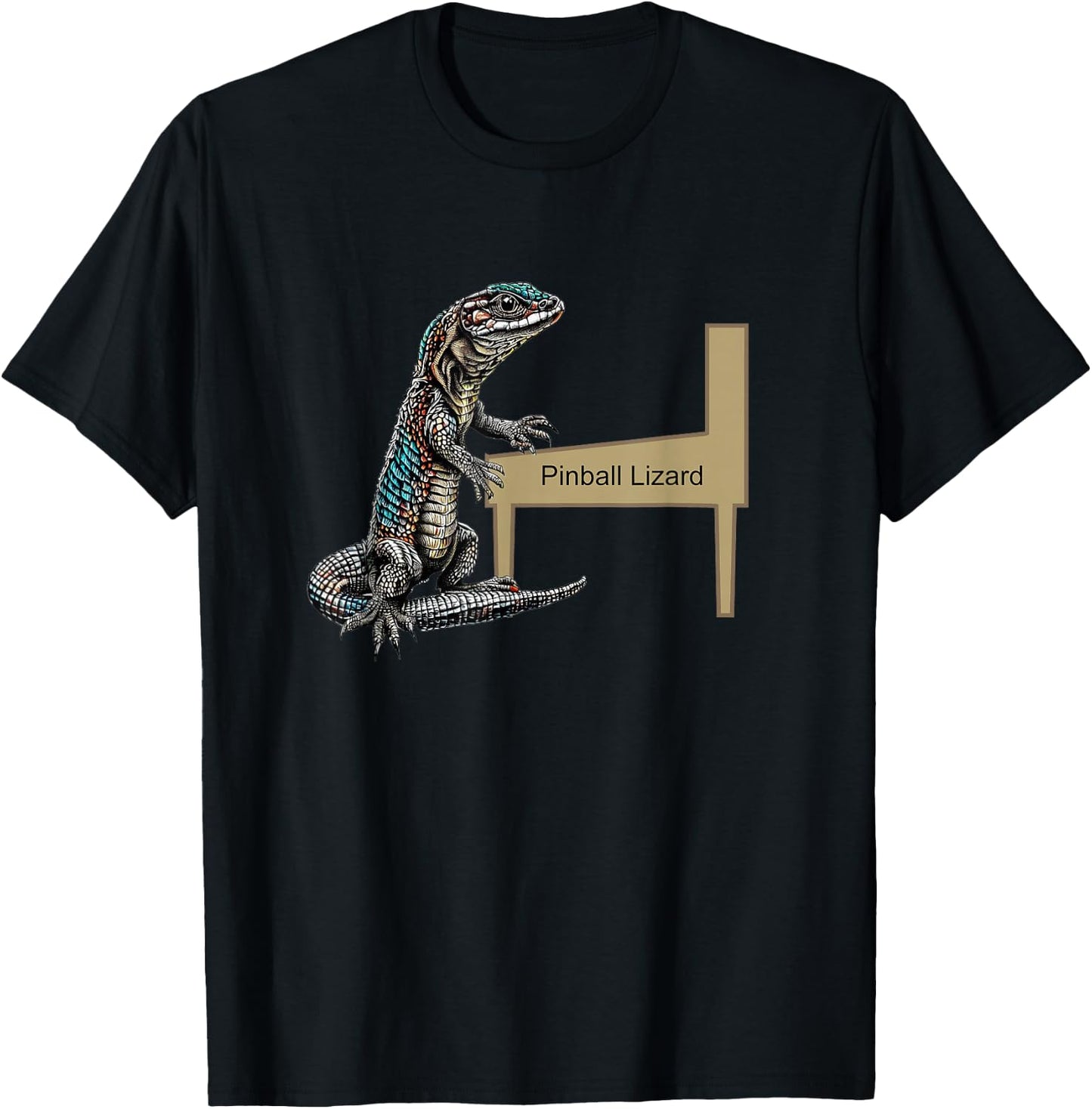Pinball Lizard T-Shirt - T-Shirt | Black