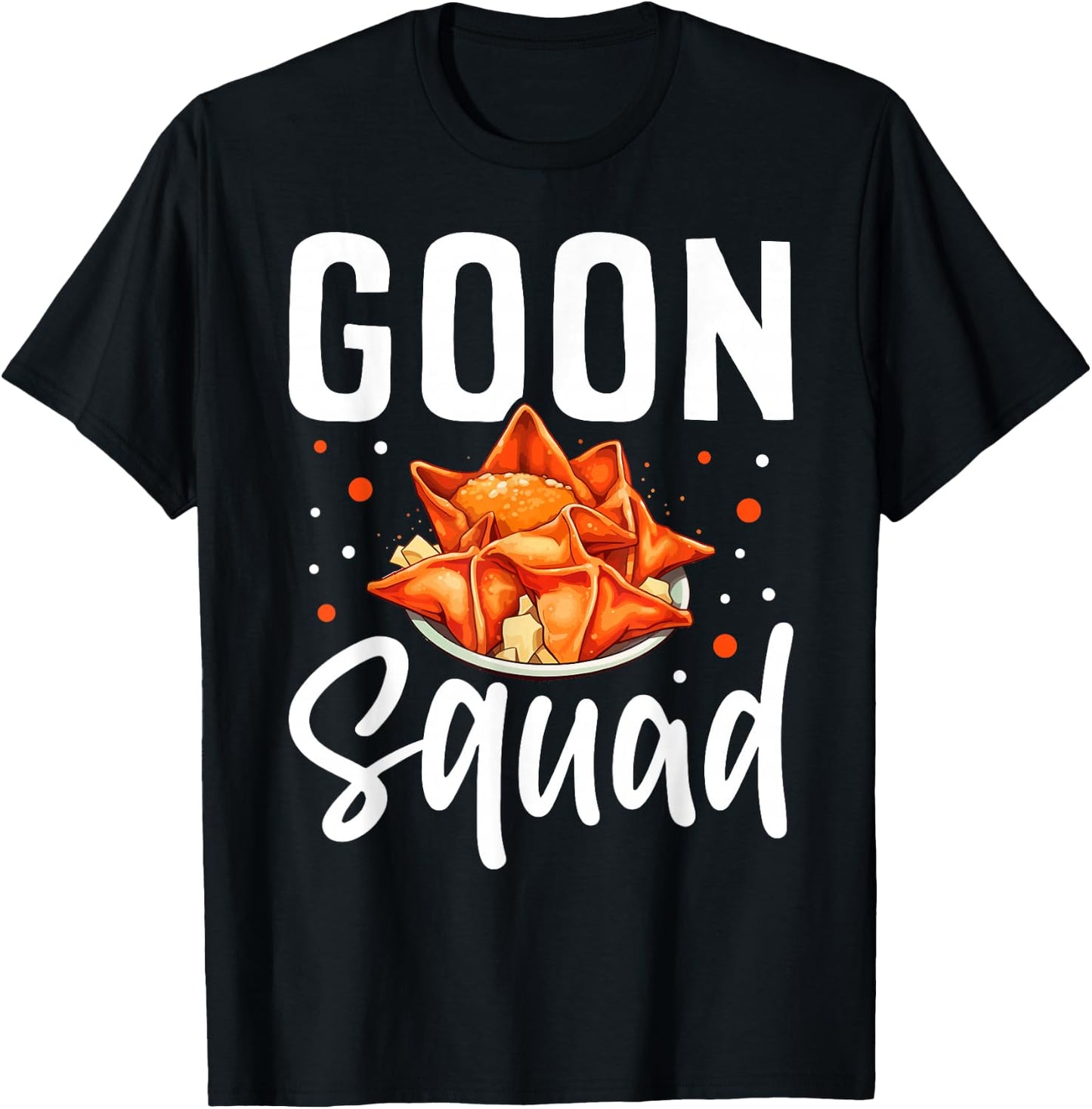 Goon Squad Funny Crab Rangoon Chinese Food T-Shirt - T-Shirt | Black