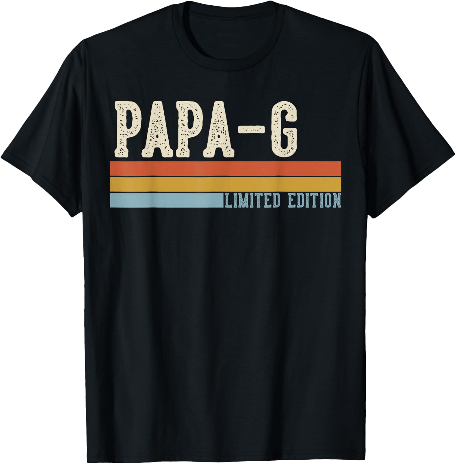 PAPA-G Vintage Grandpa Retro Fathers Day T-Shirt - T-Shirt | Black
