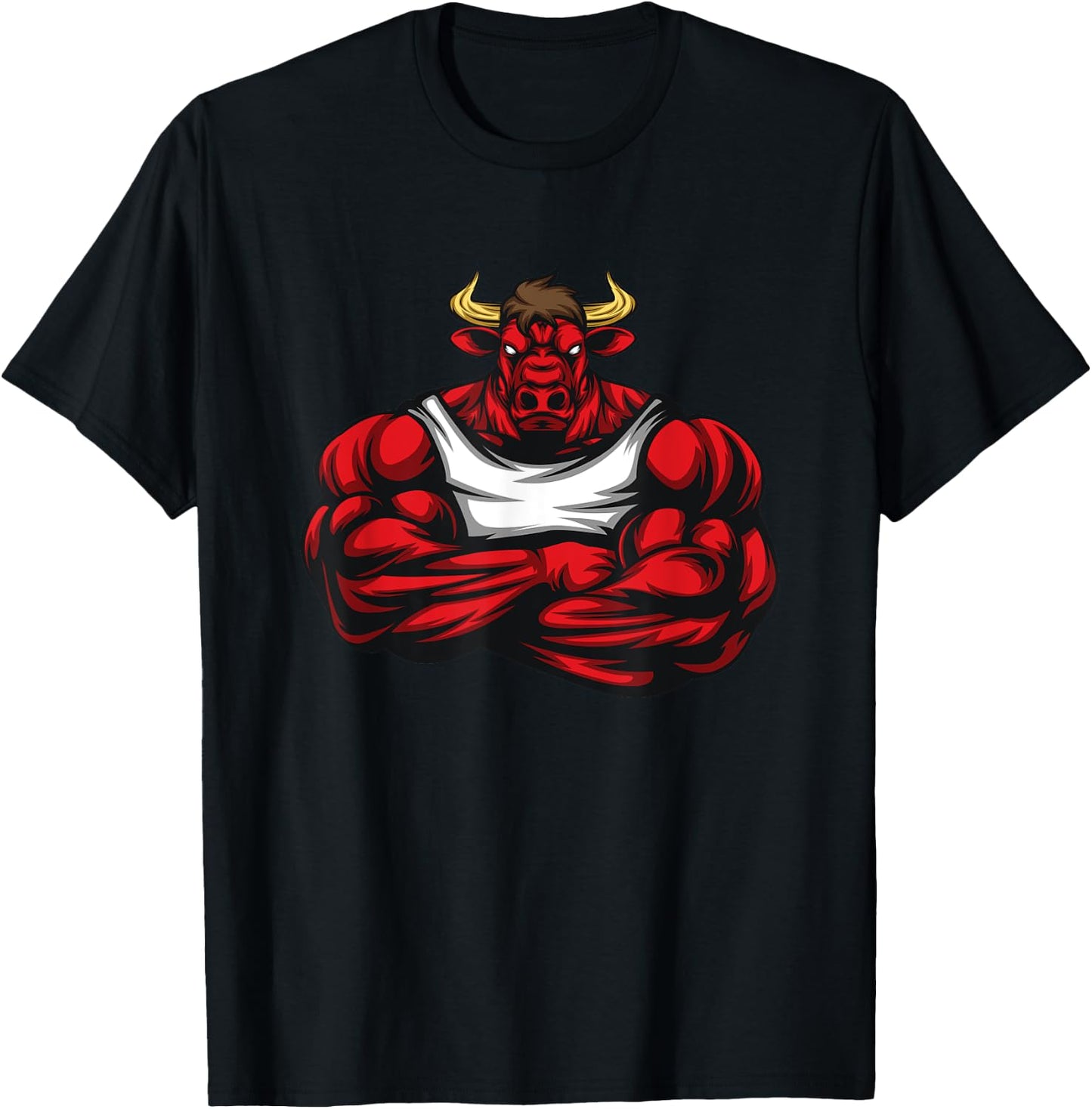 Strong Like Bull Bodybuilding, Weightlifting Gym T-Shirt - T-Shirt | Black