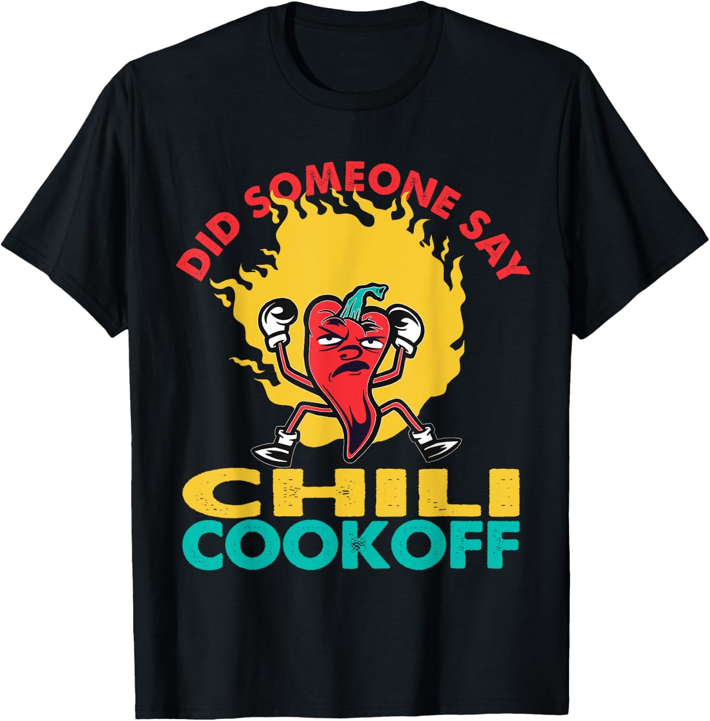 Said Someone Chili Cookoff Design Pepper Head T-Shirt - T-Shirt | Black