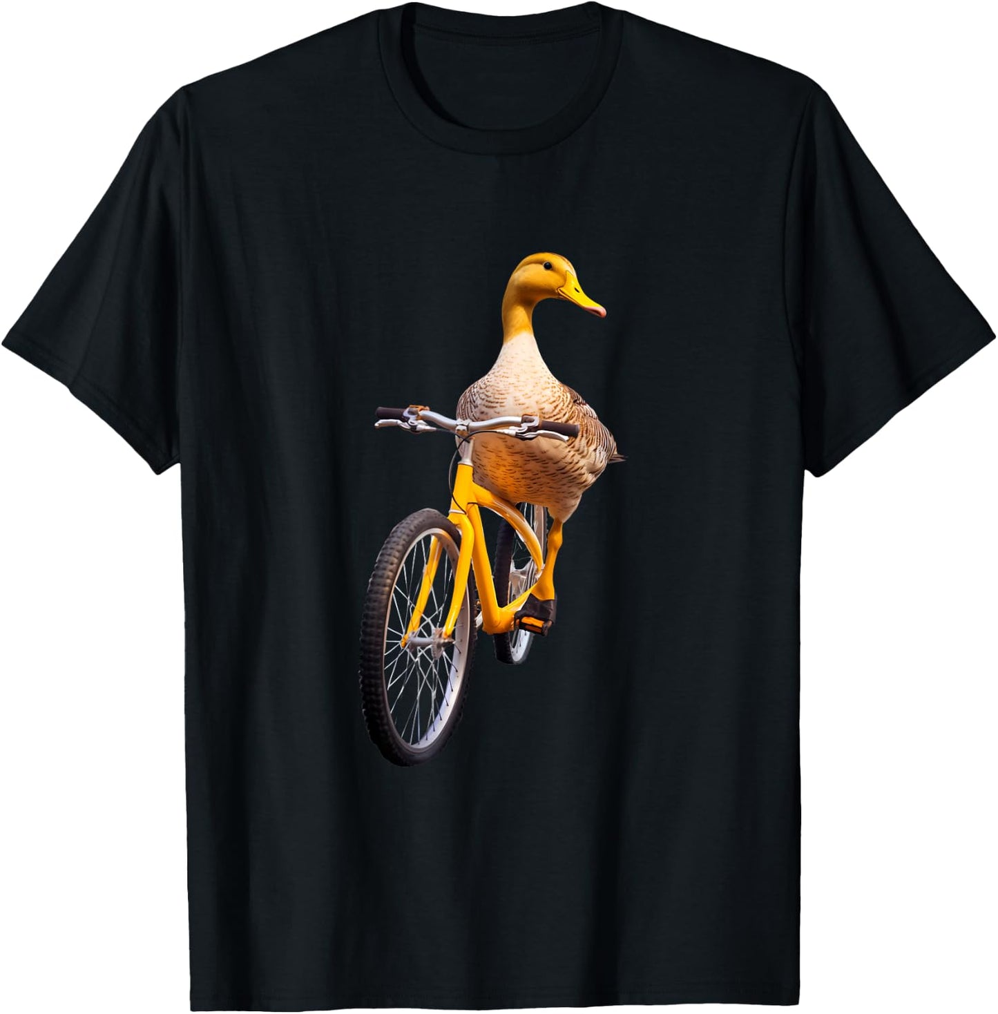 Duck Bike Cycling T-Shirt - T-Shirt | Black