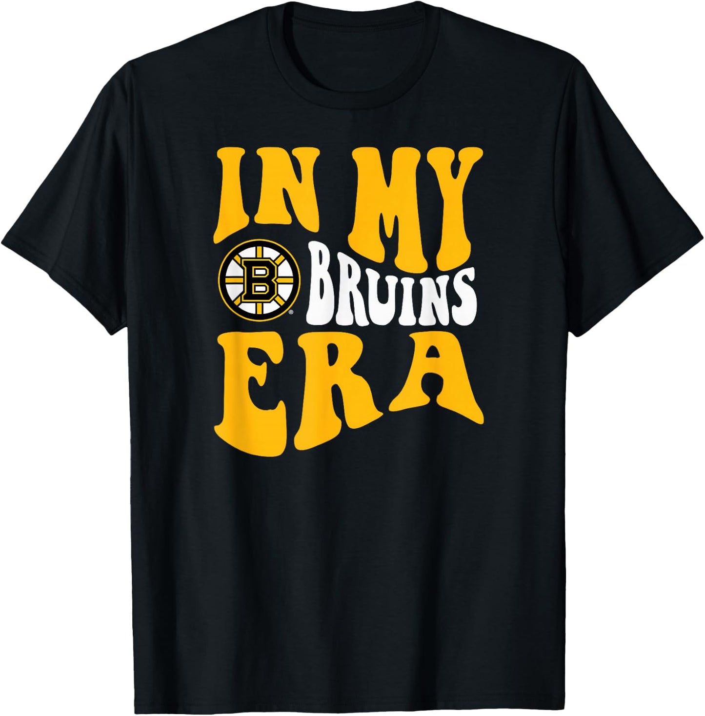 Boston Bruins Era Dark Heather Officially Licensed T-Shirt - T-Shirt | Black