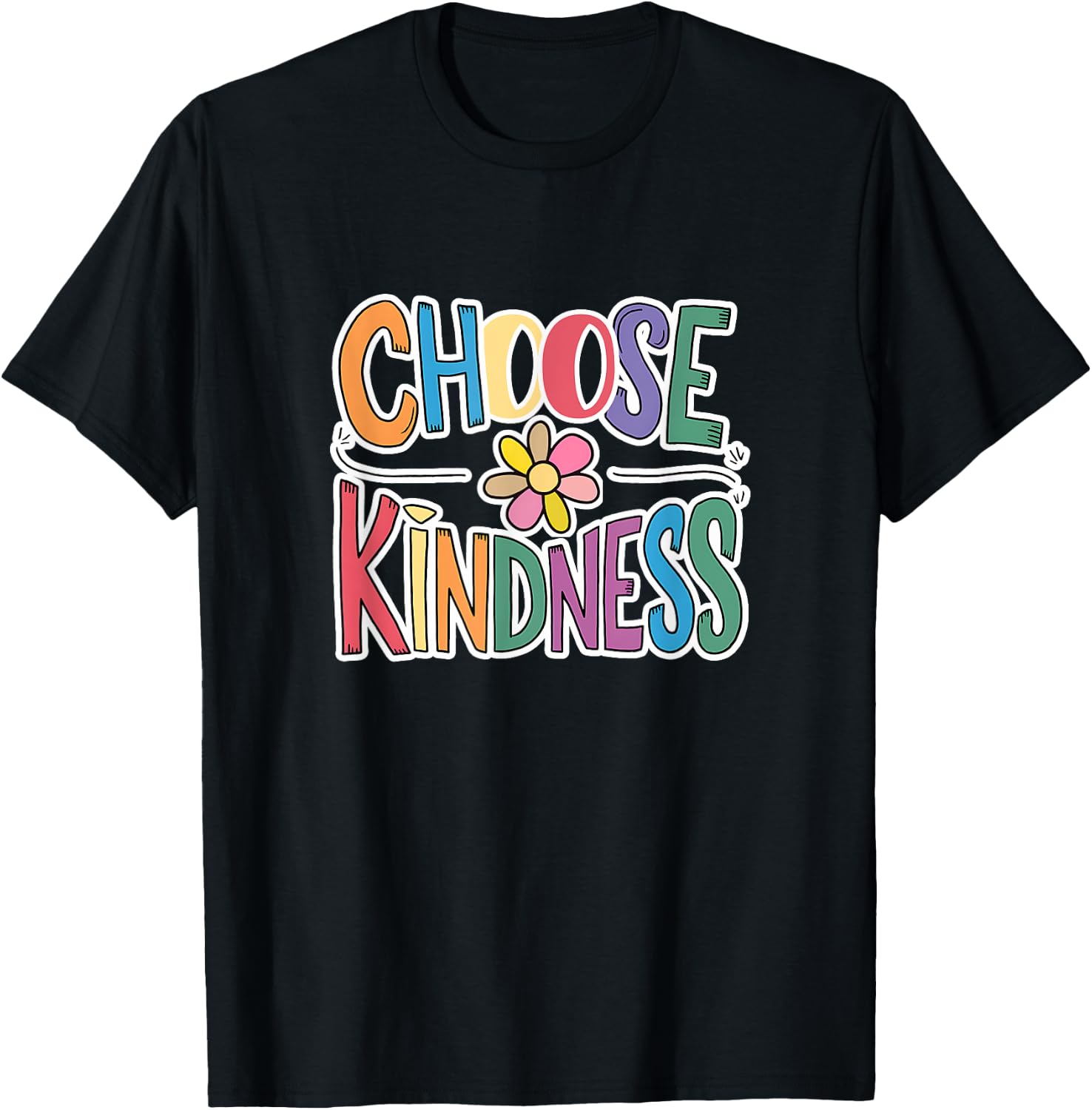 Choose Kindness School Teachers Life Back to School Students Women Girls Kids T-Shirt - T-Shirt | Black