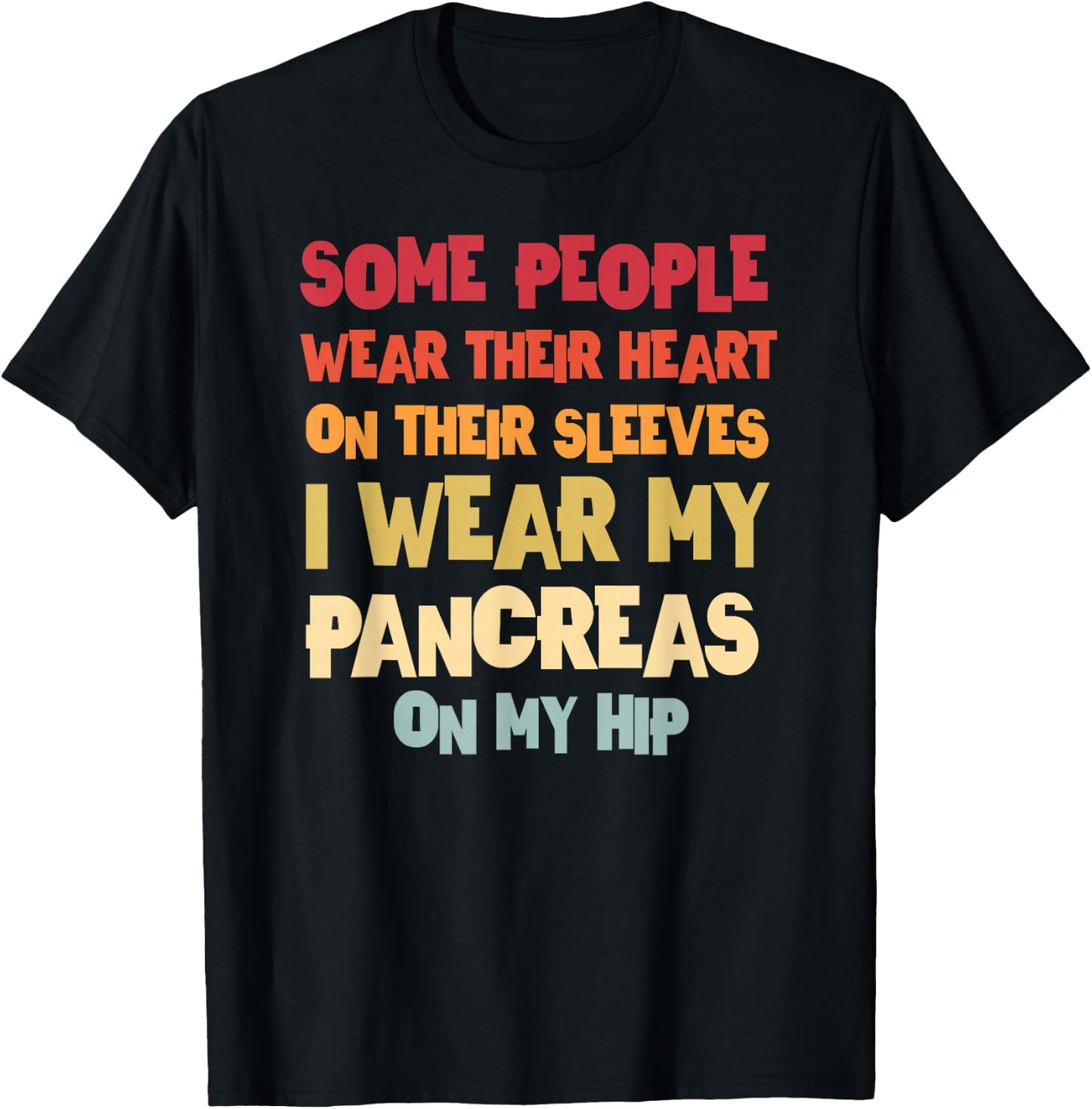 T1D Diabetic Type 1 Diabetes Awareness Men Women Kid T-Shirt - T-Shirt | Black