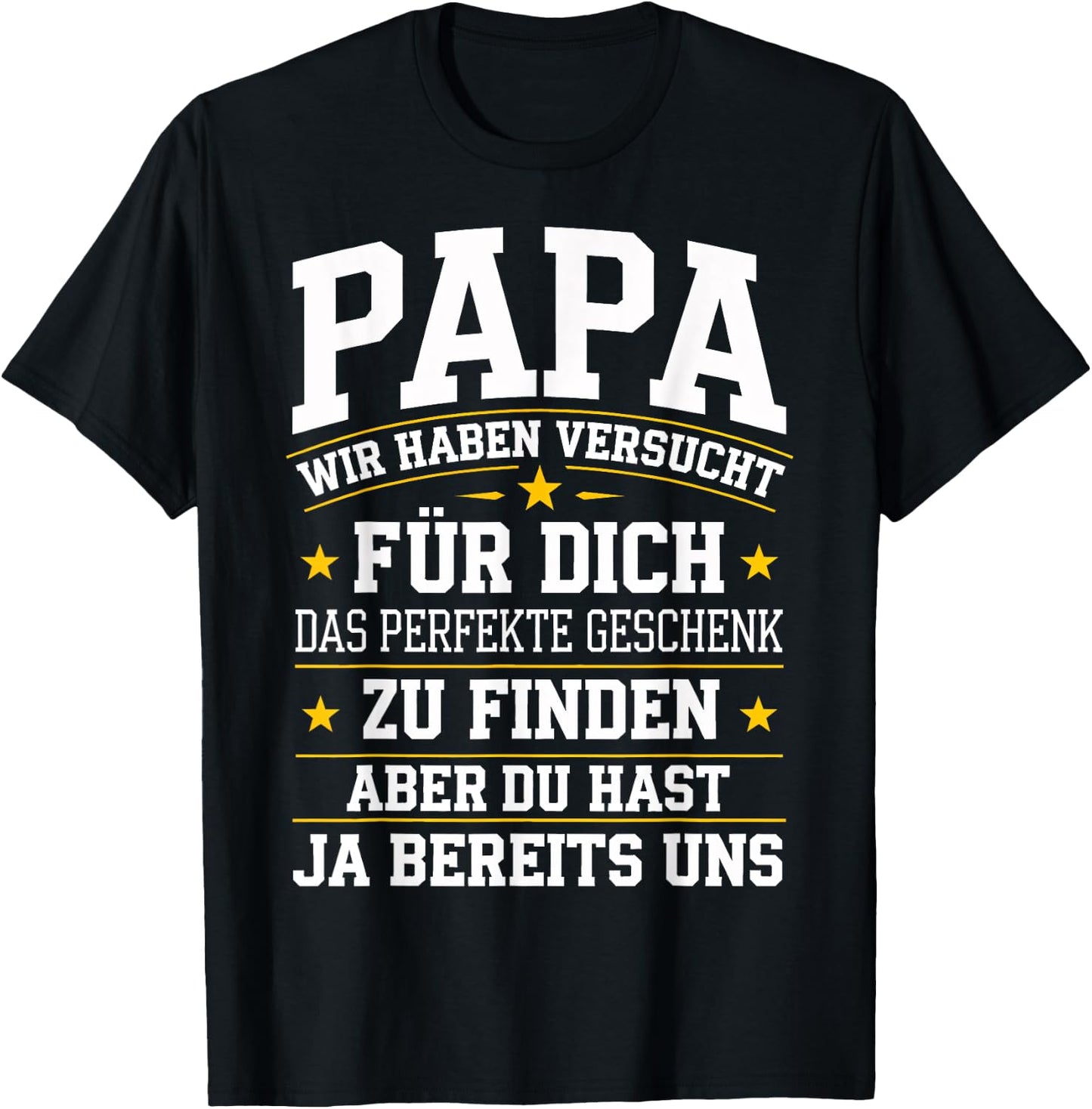 Papa Gift Birthday Shirt Dad Saying Funny Dad T-Shirt - T-Shirt | Black